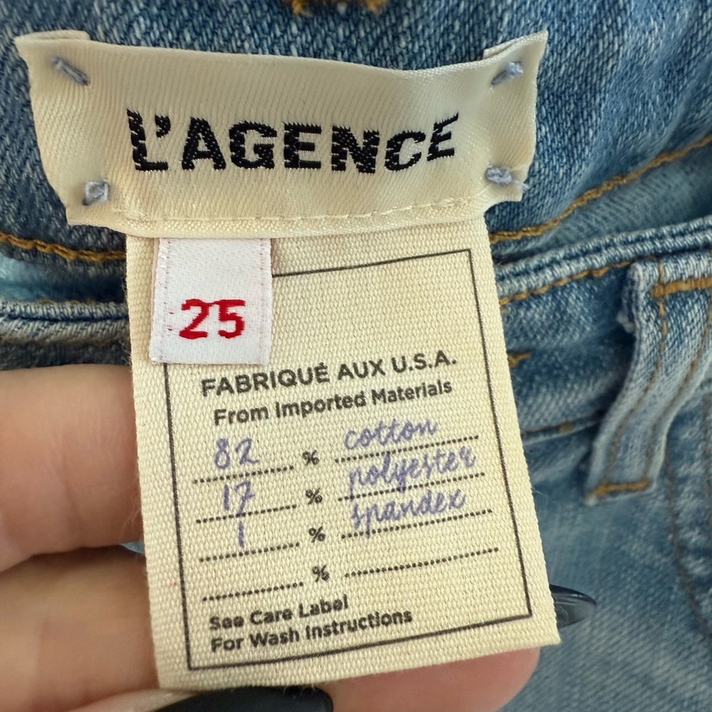 L'AGENCE Women's Classic Blue Denim Jeans